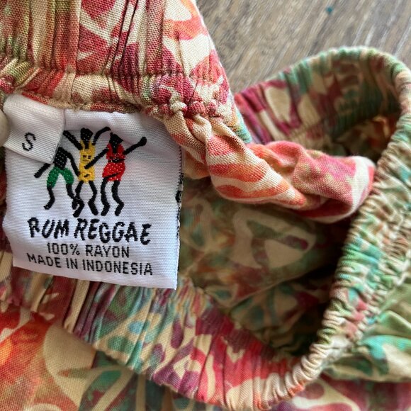Rum Reggae Hawaiian Style Size S Shorts - Picture 5 of 10
